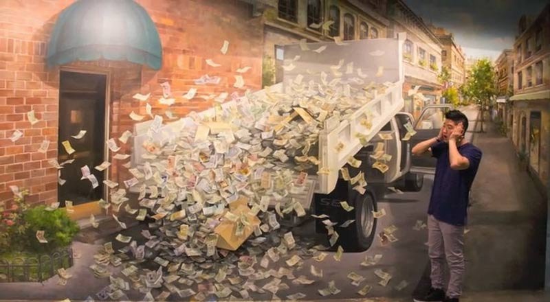 3D? обман зрения, музей, Сеул,Trick Eye Museum)