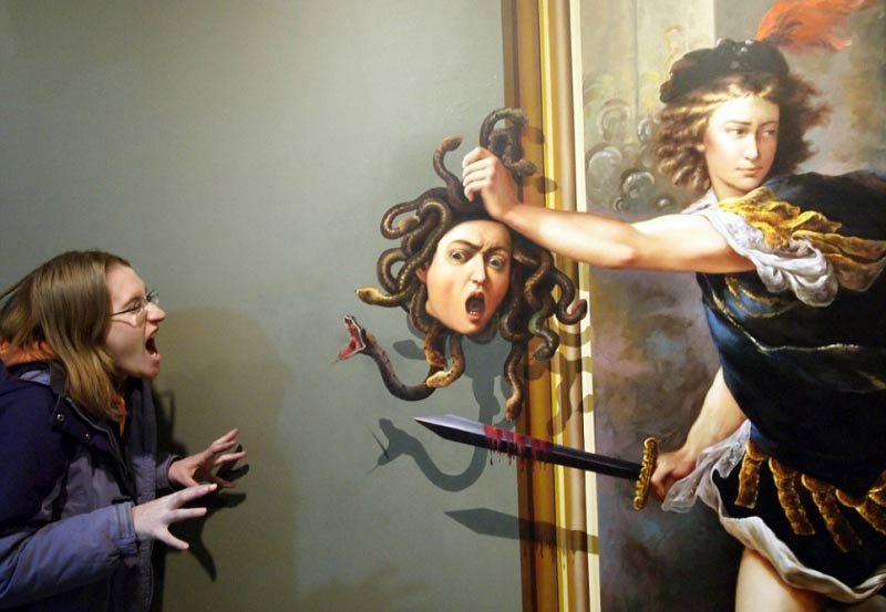 3D? обман зрения, музей, Сеул,Trick Eye Museum)