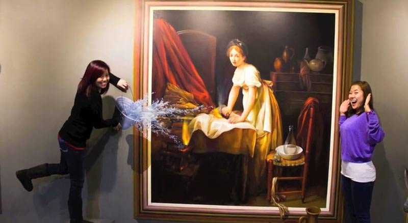 3D? обман зрения, музей, Сеул,Trick Eye Museum)