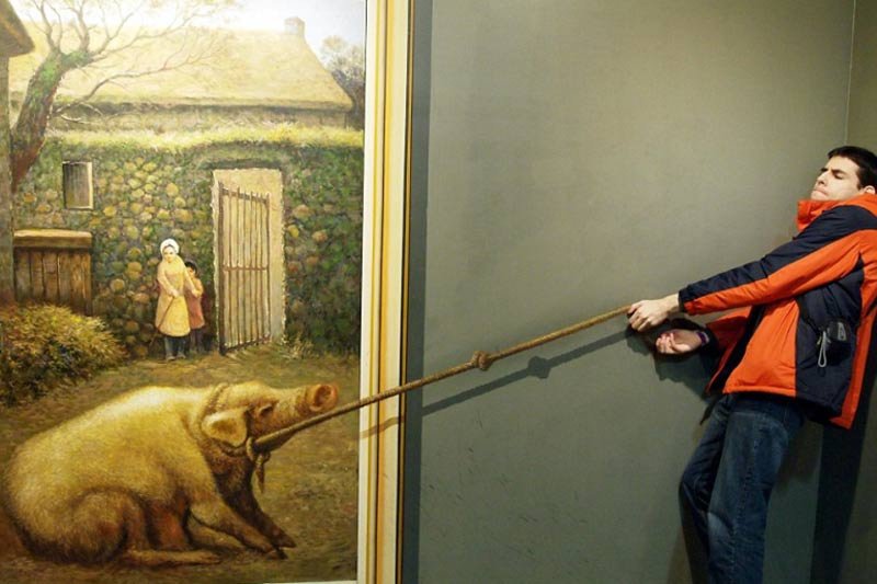 3D? обман зрения, музей, Сеул,Trick Eye Museum)