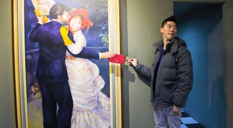 3D? обман зрения, музей, Сеул,Trick Eye Museum)