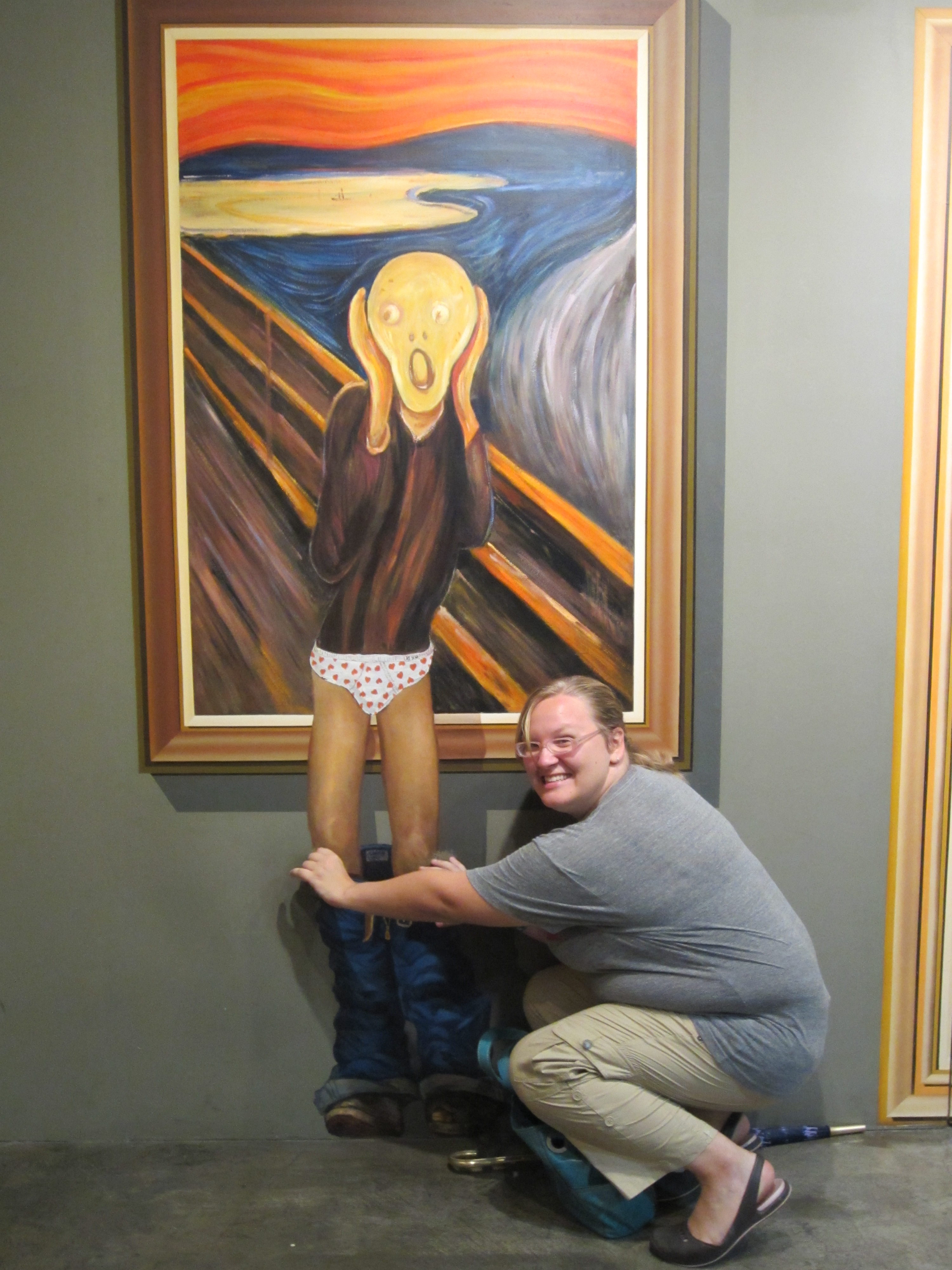 3D? обман зрения, музей, Сеул,Trick Eye Museum)