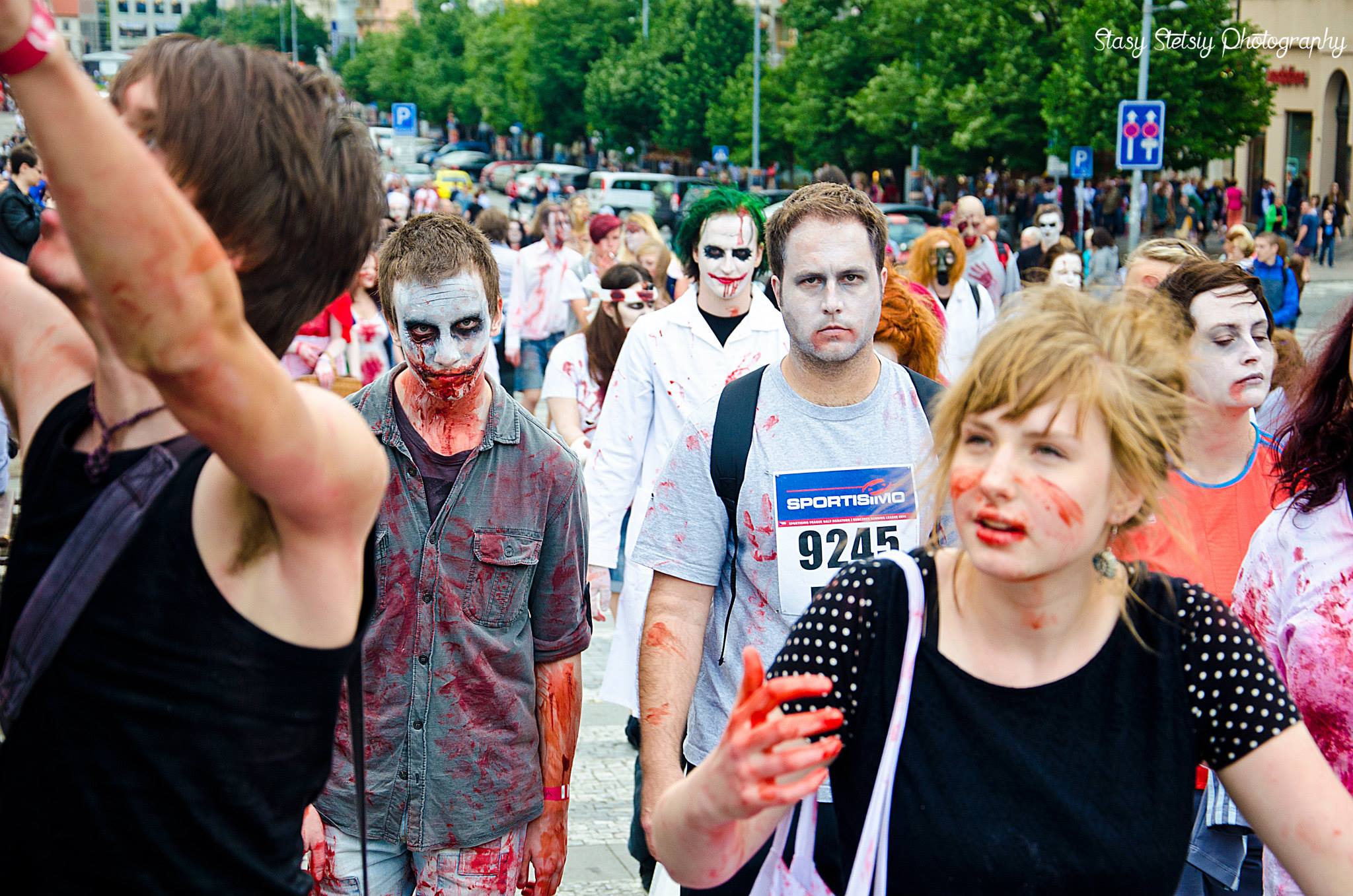 Prague Zombie Walk 2014, king of the zombie, Josef Rarach, парад зомби Прага 2014, Король зомби, Йозеф Рарах