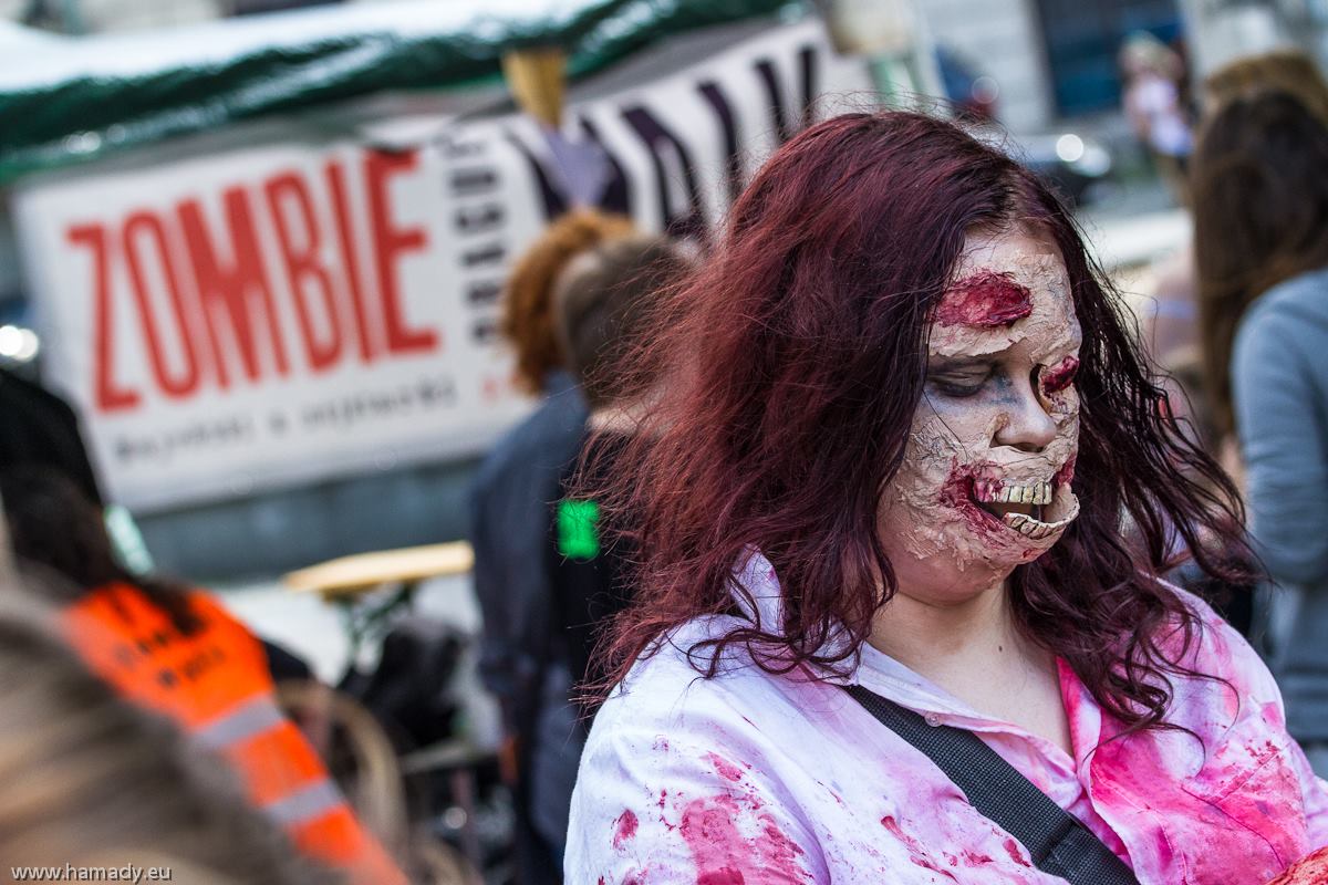 Prague Zombie Walk 2014, king of the zombie, Josef Rarach, парад зомби Прага 2014, Король зомби, Йозеф Рарах