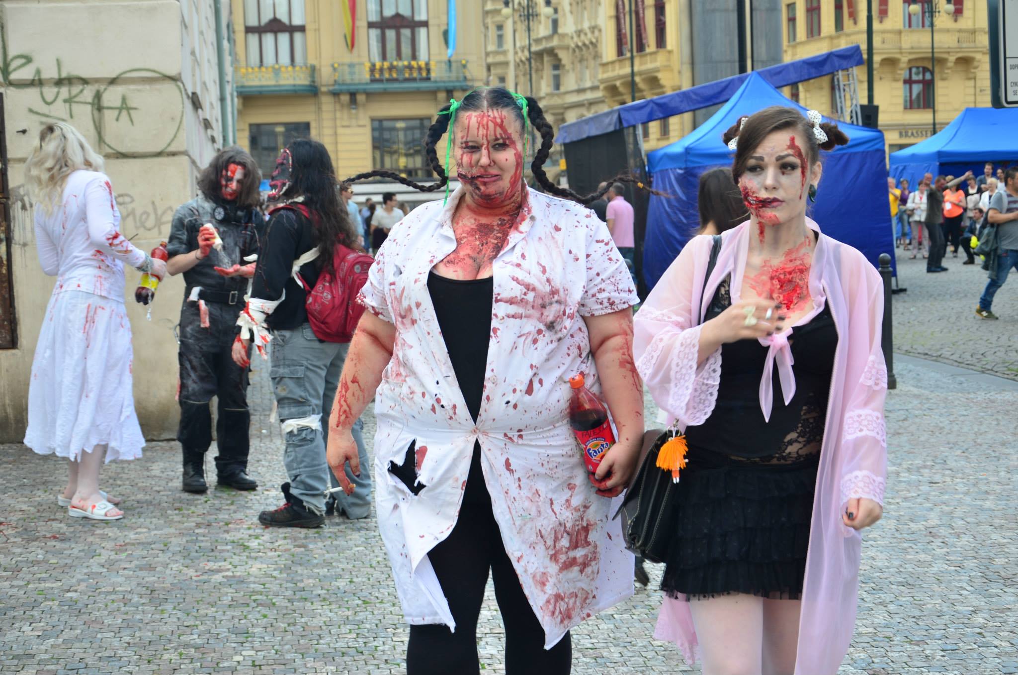 Prague Zombie Walk 2014, king of the zombie, Josef Rarach, парад зомби Прага 2014, Король зомби, Йозеф Рарах
