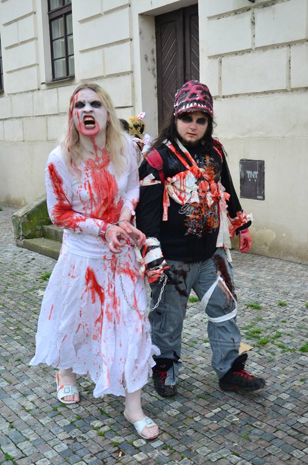 Prague Zombie Walk 2014, king of the zombie, Josef Rarach, парад зомби Прага 2014, Король зомби, Йозеф Рарах