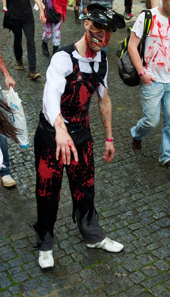 Prague Zombie Walk 2014, king of the zombie, Josef Rarach, парад зомби Прага 2014, Король зомби, Йозеф Рарах