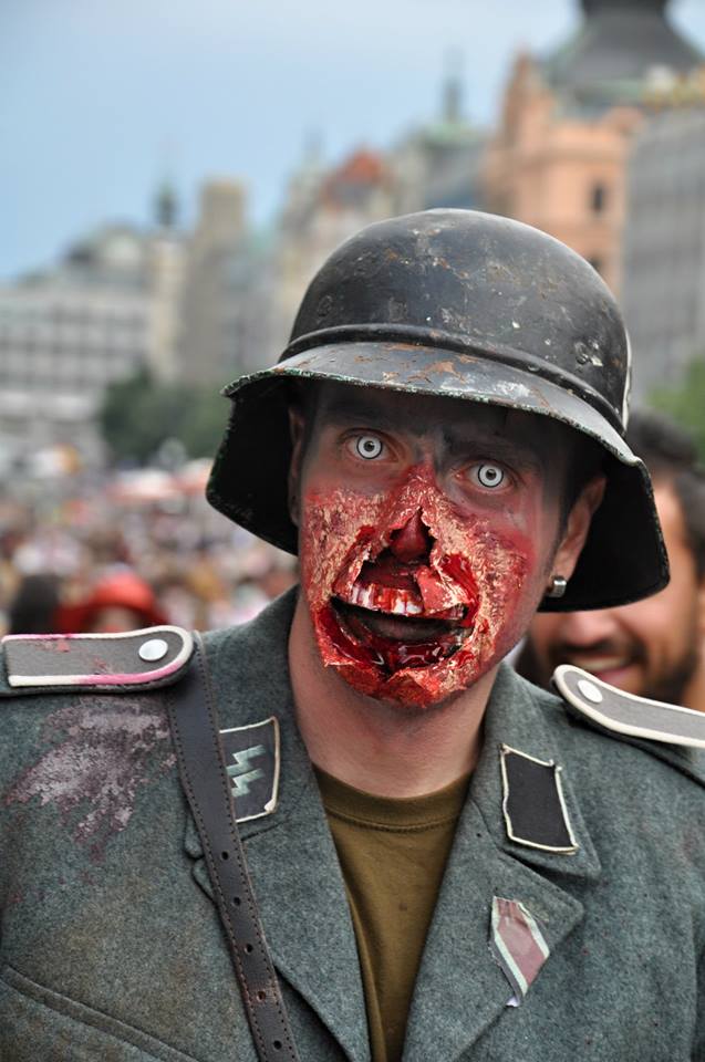 Prague Zombie Walk 2014, king of the zombie, Josef Rarach, парад зомби Прага 2014, Король зомби, Йозеф Рарах