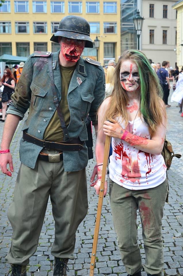 Prague Zombie Walk 2014, king of the zombie, Josef Rarach, парад зомби Прага 2014, Король зомби, Йозеф Рарах