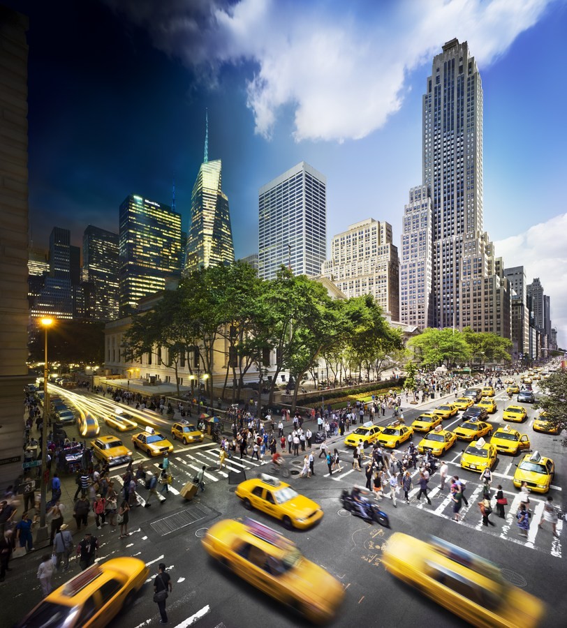 Композитные фото, день и ночь на одной фотографии, Стивен Уилкс, Stephen Wilkes