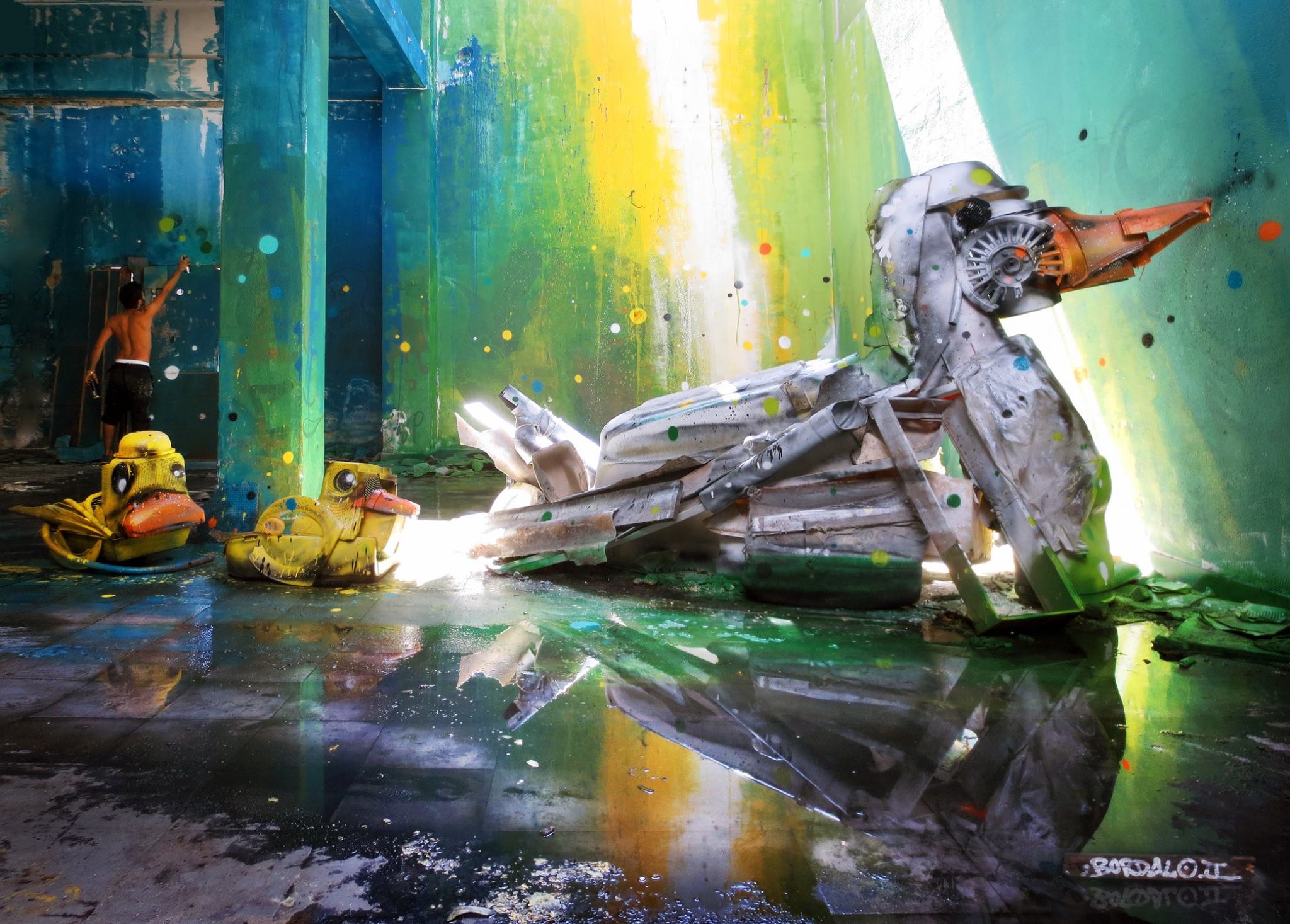 Скульптуры животных из мусора, Bordalo II