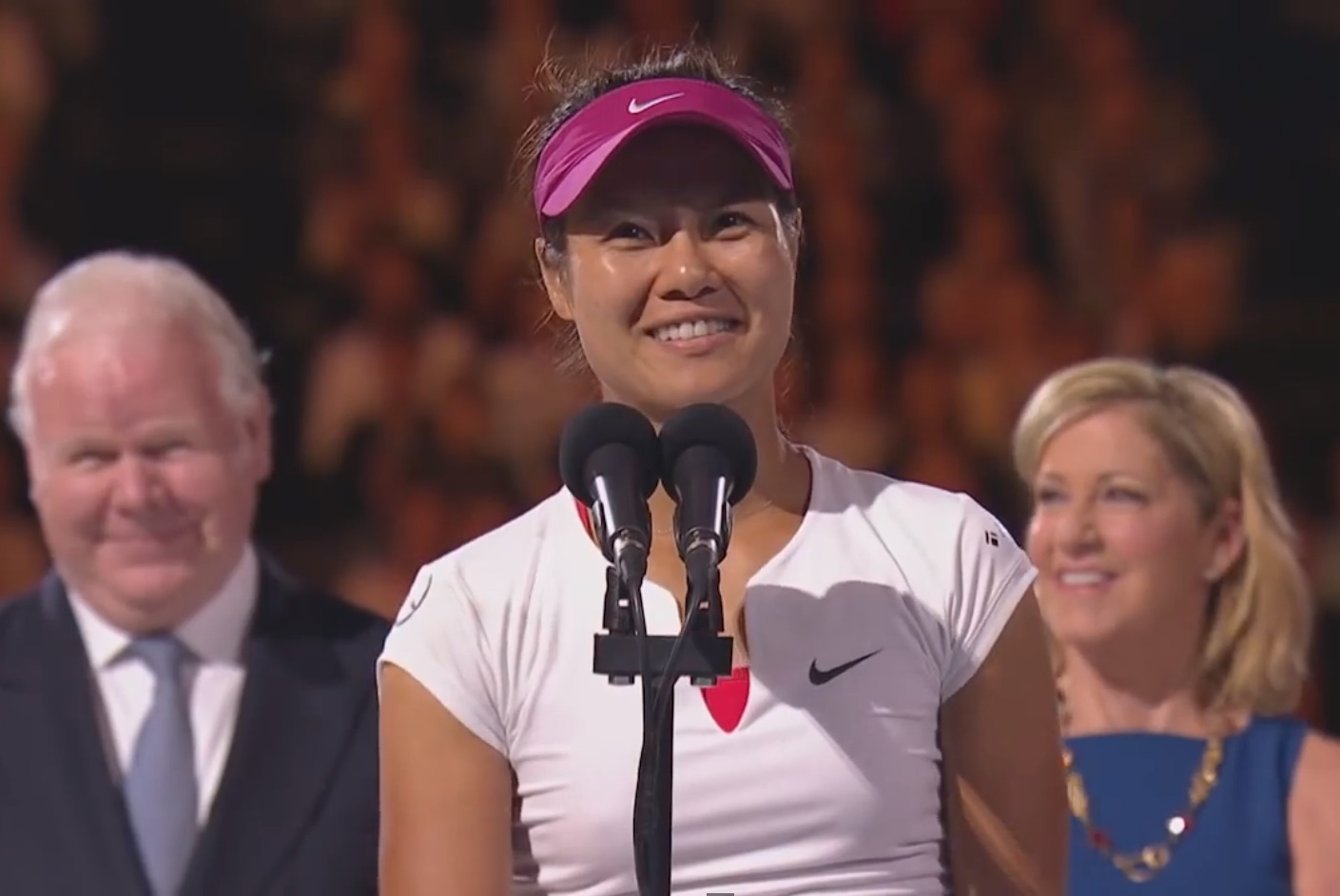 смешная речь, китайская теннисистка, Ли На, победительница Большого шлема 2014 , Австралия