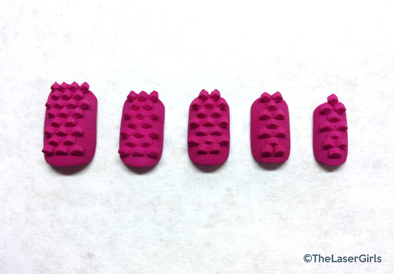 Фактурные, накладные ногти, распечатанные на 3D-принтере