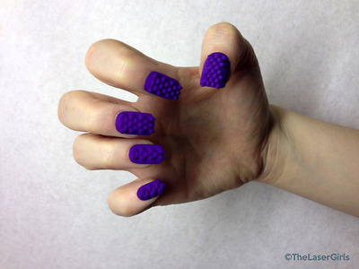 Фактурные, накладные ногти, распечатанные на 3D-принтере