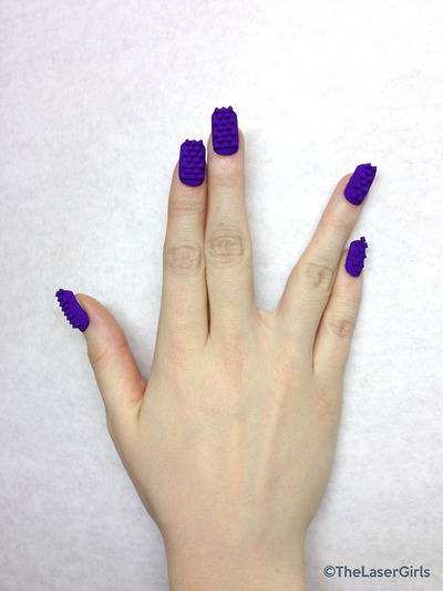 Фактурные, накладные ногти, распечатанные на 3D-принтере