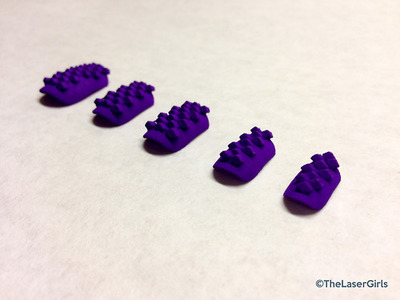 Фактурные, накладные ногти, распечатанные на 3D-принтере