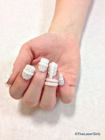 Фактурные, накладные ногти, распечатанные на 3D-принтере