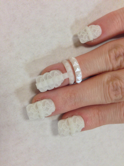 Фактурные, накладные ногти, распечатанные на 3D-принтере