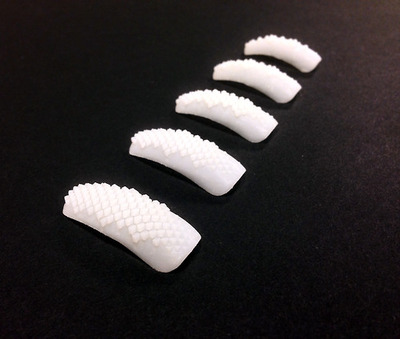 Фактурные, накладные ногти, распечатанные на 3D-принтере