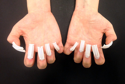 Фактурные, накладные ногти, распечатанные на 3D-принтере