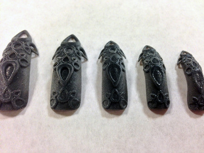 Фактурные, накладные ногти, распечатанные на 3D-принтере