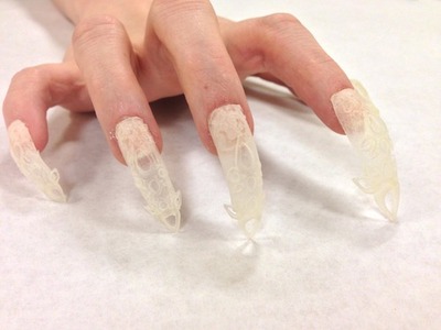 Фактурные, накладные ногти, распечатанные на 3D-принтере