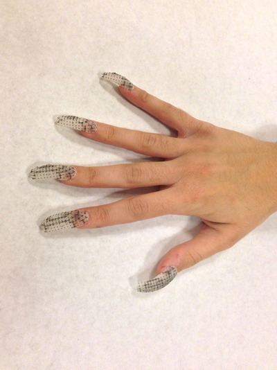 Фактурные, накладные ногти, распечатанные на 3D-принтере