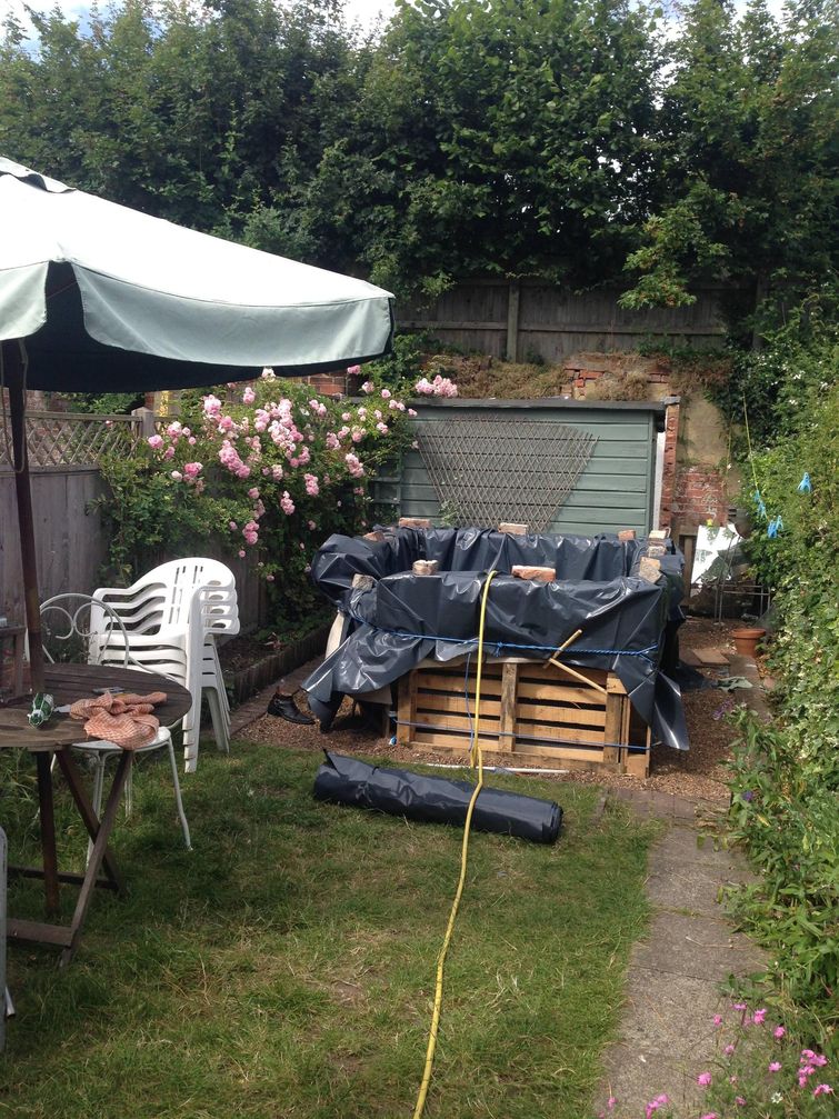 Как самому сделать бюджетное джакузи у себя во дворе джакузи своими руками, сделать джакузи у себя во дворе, сделать бюджетное джакузи