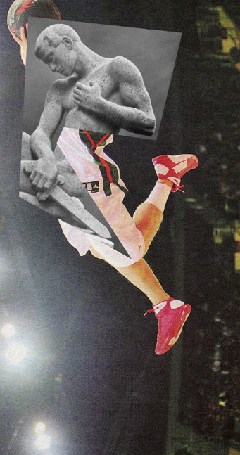 Фото спортсменов совмещенные с фотографиями скульптур, Йенс Ульрих, Jens Ullrich, коллажи фото спортсменов скульптуры