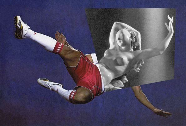 Фото спортсменов совмещенные с фотографиями скульптур, Йенс Ульрих, Jens Ullrich, коллажи фото спортсменов скульптуры