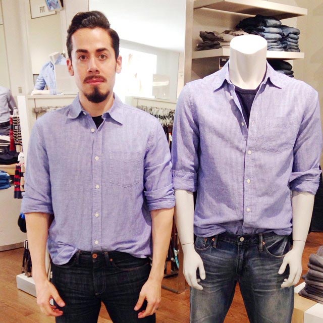 парень превращается в манекен, Стив Венегеас, Steve Venegas, парень становится манекеном пока жена ходит по магазинам