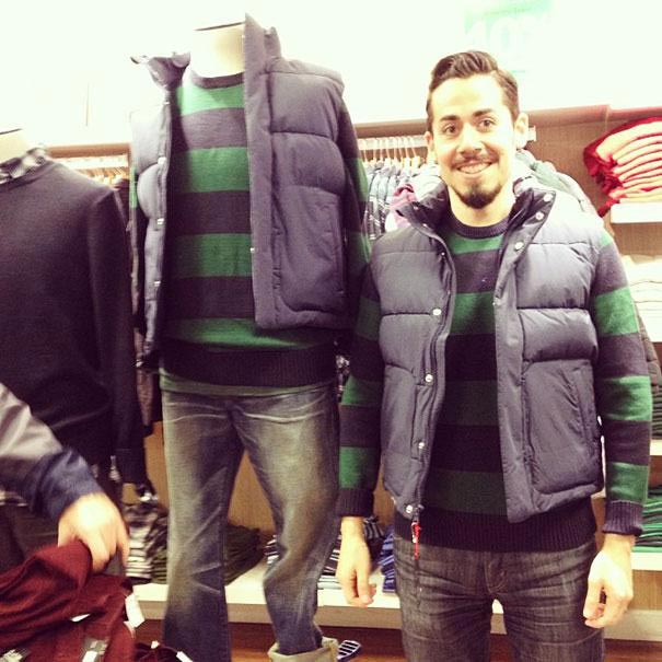 парень превращается в манекен, Стив Венегеас, Steve Venegas, парень становится манекеном пока жена ходит по магазинам