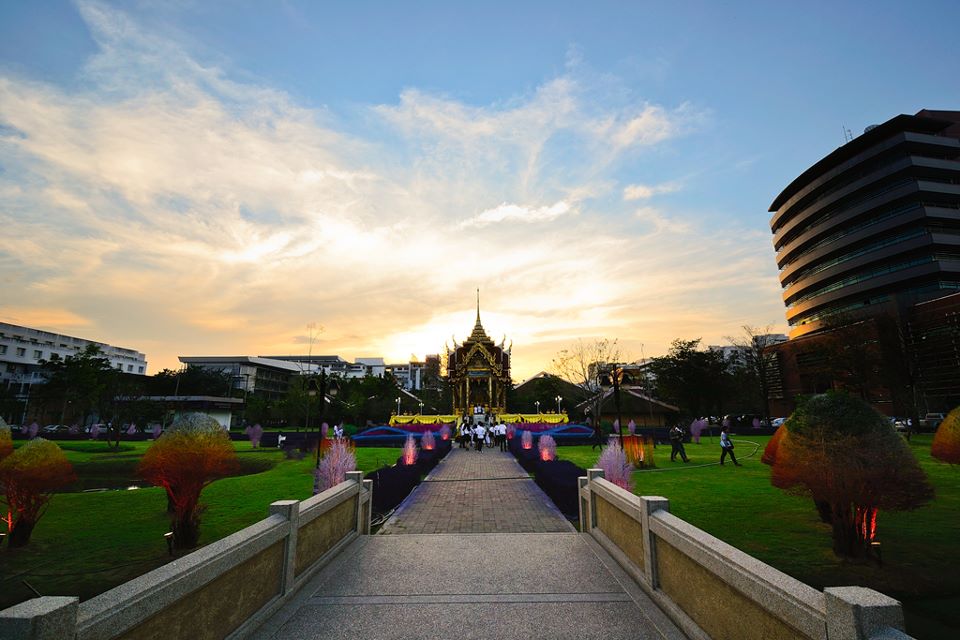 Красочные, яркие, сады, Таиланд, университет Рангсит , Rangsit University