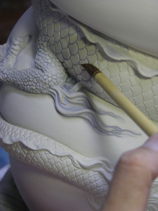 Изготовление керамической вазы, сосуд боли, скульптор Джонсон Цанг, Johnson  Tsang, мастер класс скульптор