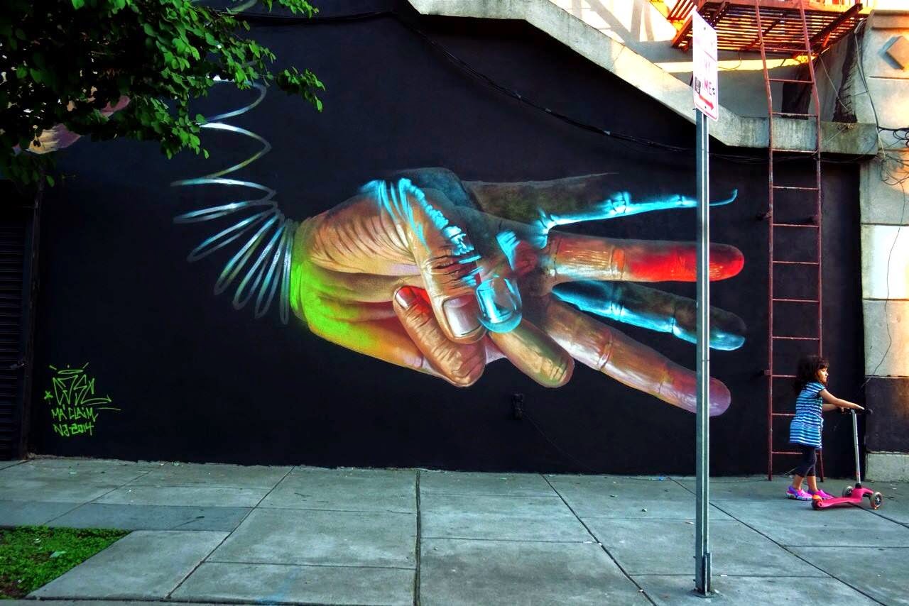стрит-арт уличные художники рисунки на стенах, лучший стрит-арт июня