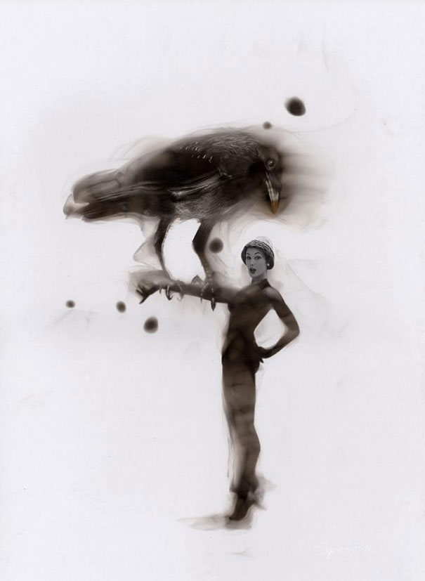 рисунки огнем и сажей, художник рисует огнем, Стивен Пазук, Steven Spazuk