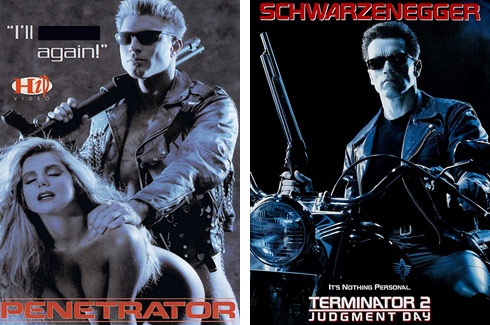 Обложки голливудских блокбастеров и обложки их поpно-версий порно-версии блокбастеров, порно-ремейки, обложки блокбастеров пародии