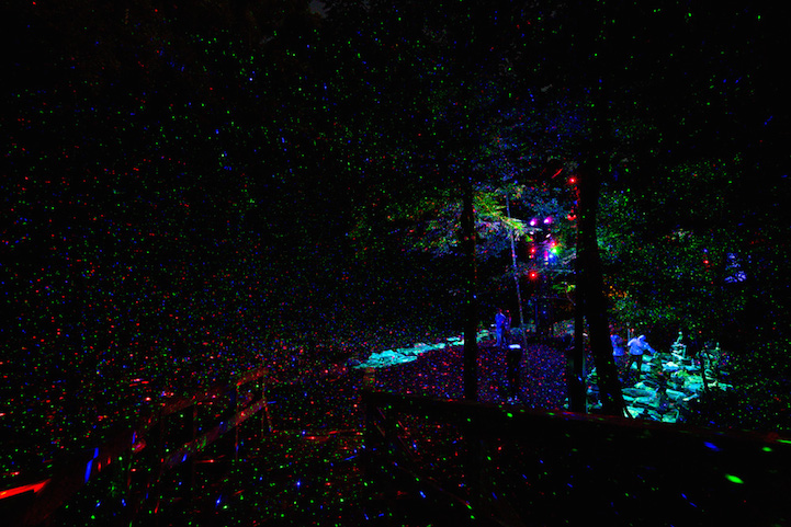 Foresta Lumina, Люминесцентный парк, ущелье Коатикук, Coaticook 