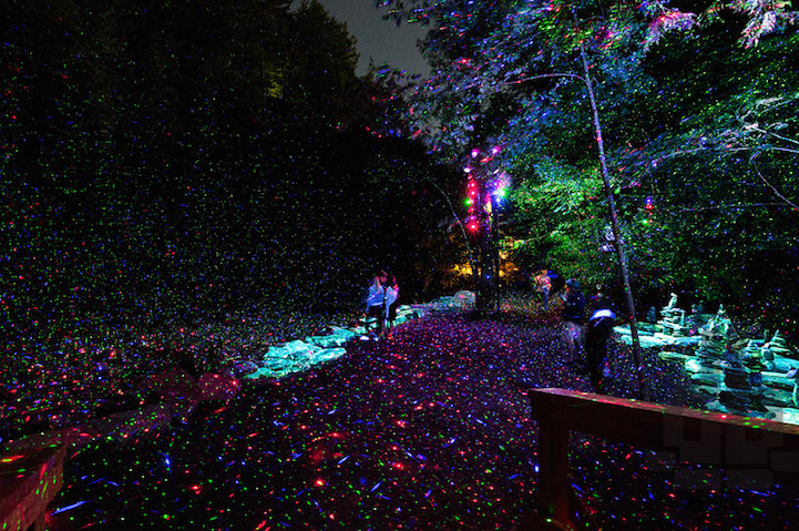 Foresta Lumina, Люминесцентный парк, ущелье Коатикук, Coaticook 