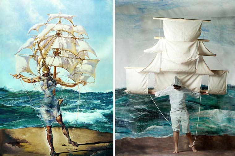 Remake Project, проект ремейк,  Джефф Хамада, Jeff Hamada, художники воссоздают шедевры живописи