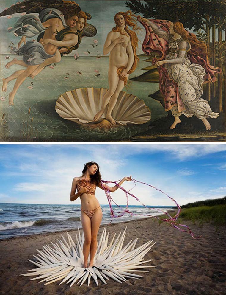 Remake Project, проект ремейк,  Джефф Хамада, Jeff Hamada, художники воссоздают шедевры живописи