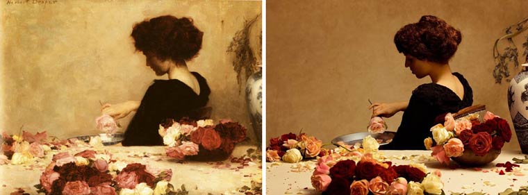 Remake Project, проект ремейк,  Джефф Хамада, Jeff Hamada, художники воссоздают шедевры живописи