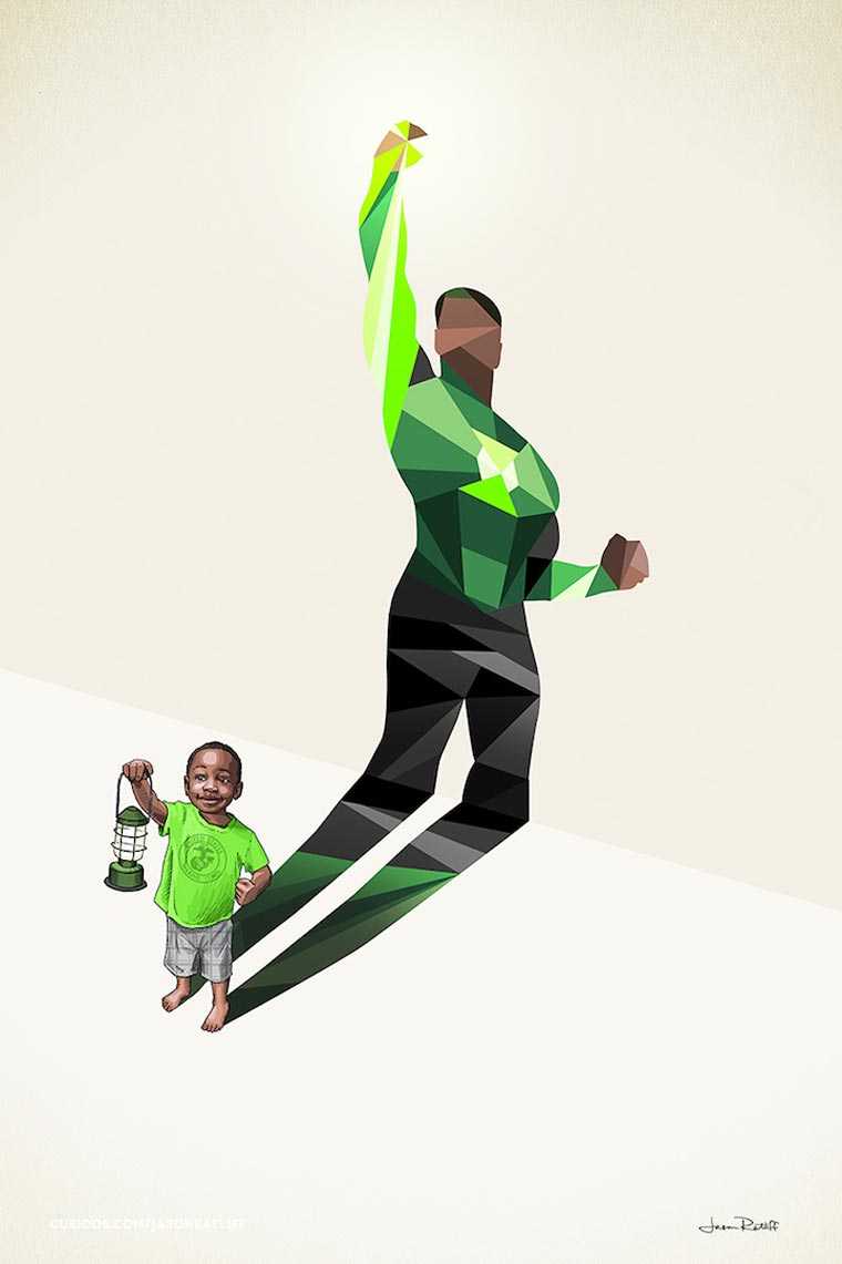 тени супергероев, супер тени, Super Shadows, Джейсон Ратлифф, Jason Ratliff