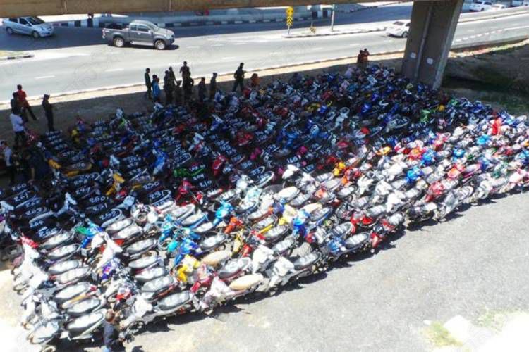 арест байкеры Таиланд, арестованные байкеры Таиланд, 425 байкеров арестовала полиция Таиланда