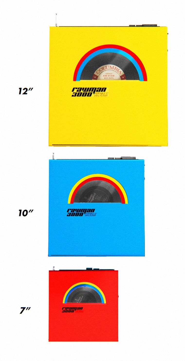Rawman 3000, портативный проигрыватель виниловых пластинок, плеер на виниловых пластинках
