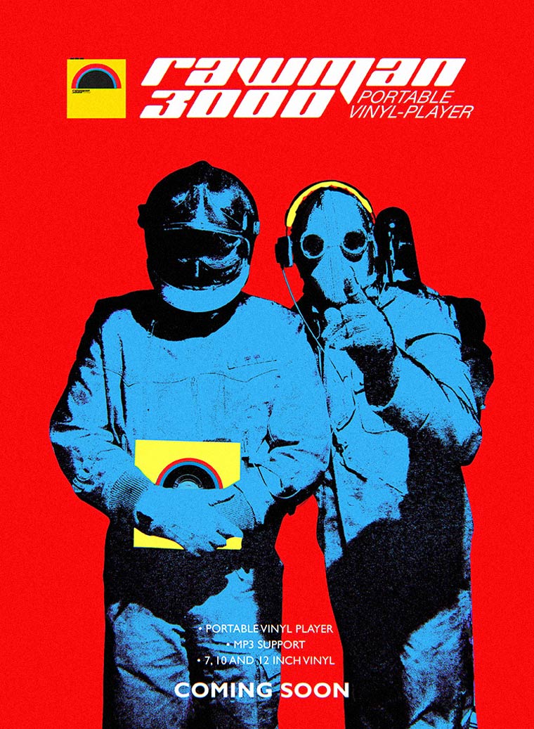 Rawman 3000, портативный проигрыватель виниловых пластинок, плеер на виниловых пластинках