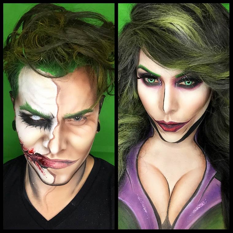 Аргенис Пинал,Argenis Pinal, боди-арт превращает себя в супергероев, парень боди-арт в супергероев, парень макияж супергерои