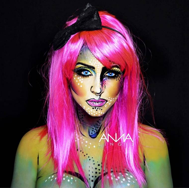 Аргенис Пинал,Argenis Pinal, боди-арт превращает себя в супергероев, парень боди-арт в супергероев, парень макияж супергерои