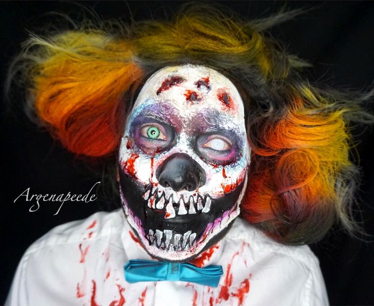 Аргенис Пинал,Argenis Pinal, боди-арт превращает себя в супергероев, парень боди-арт в супергероев, парень макияж супергерои