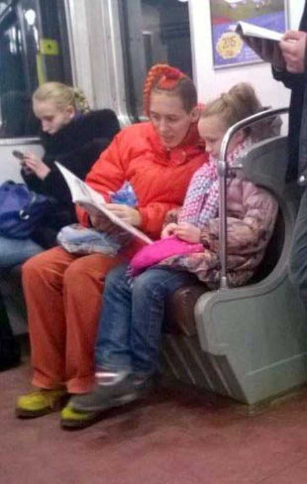 Безумные пассажиры общественного транспорта чудики из общественного транспорта, мода метро